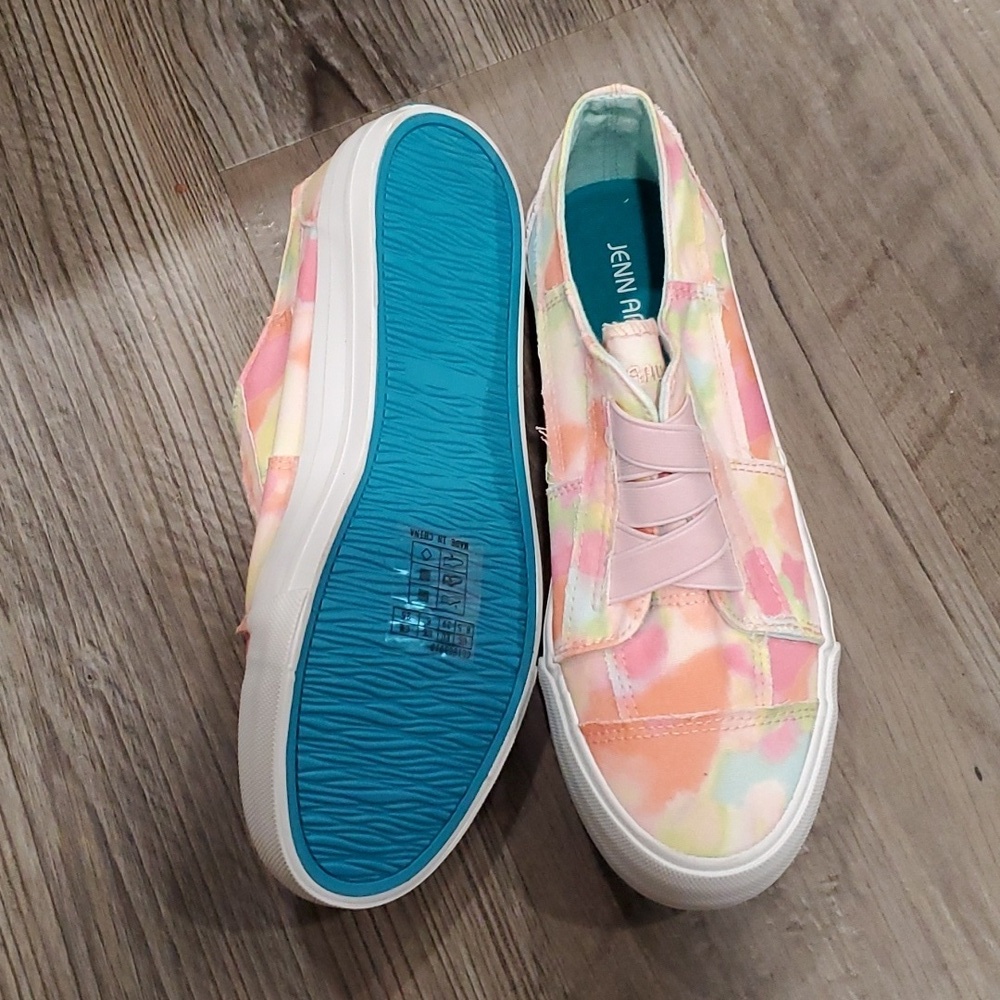 Jenn Ardon Canvas Deep Pink Tie Dye Shoes Size 8.5 - Picture 4 of 5